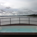 Crucero Aria: Vistas al río desde el jacuzzi. :)