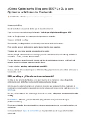 SEO para Blogs: ¿Cómo Optimizar tu ...