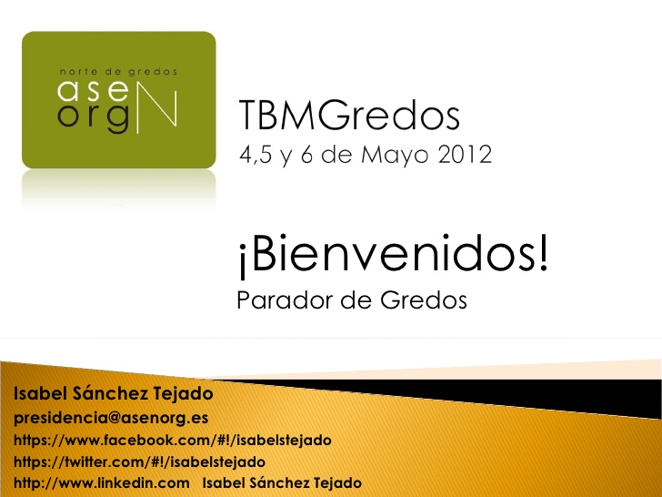 TBMGredos presentación por Asenorg