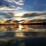 Atardecer sobre el Amazonas. Inolvidable.