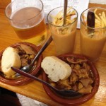 Callos y salmorejo con patatas